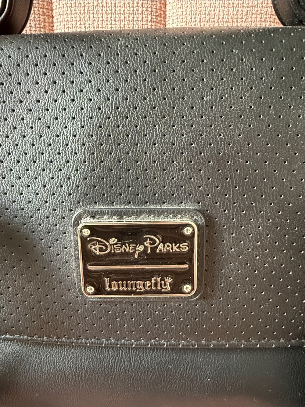 Loungefly Black Mickey Mouse Accent Crossbody Messenger Bag - Picture 2 of 8